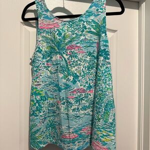 EUC Lilly Pulitzer Kristen Top Gustavia Gre Sunshine’s City Sz M